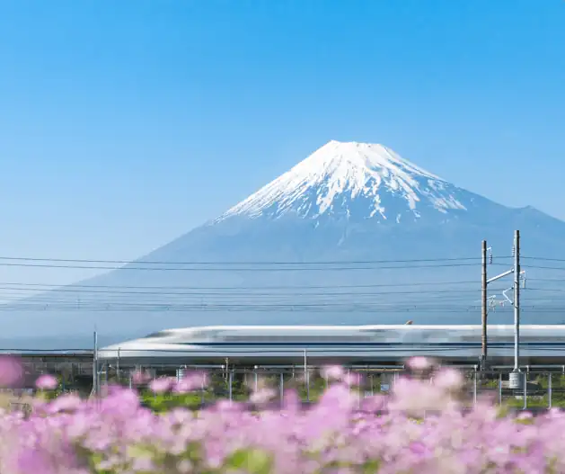 landscape of the Japanese railway